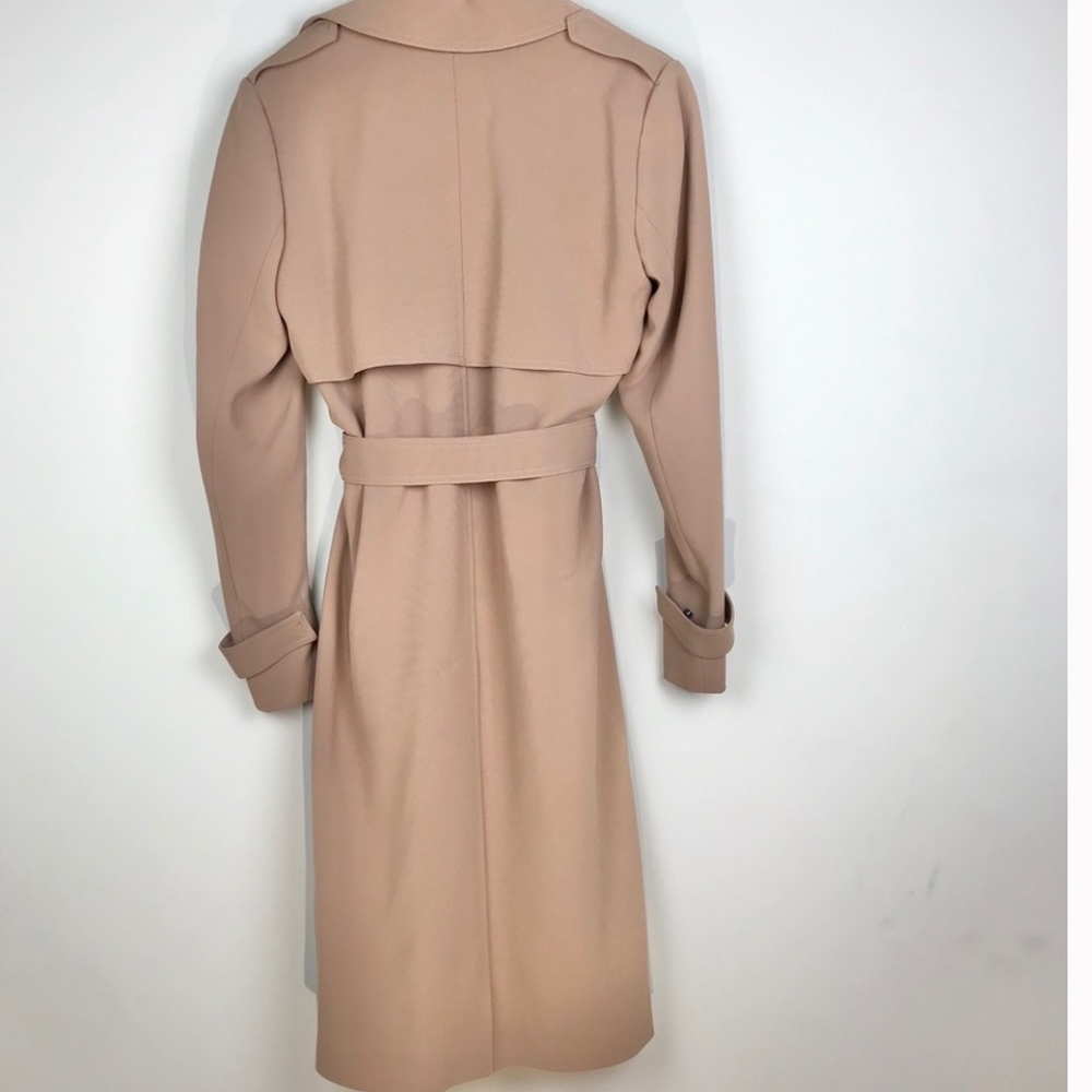 Theory Oaklane Maxyne Crepe Long Trench Coat - Picture 5 of 6